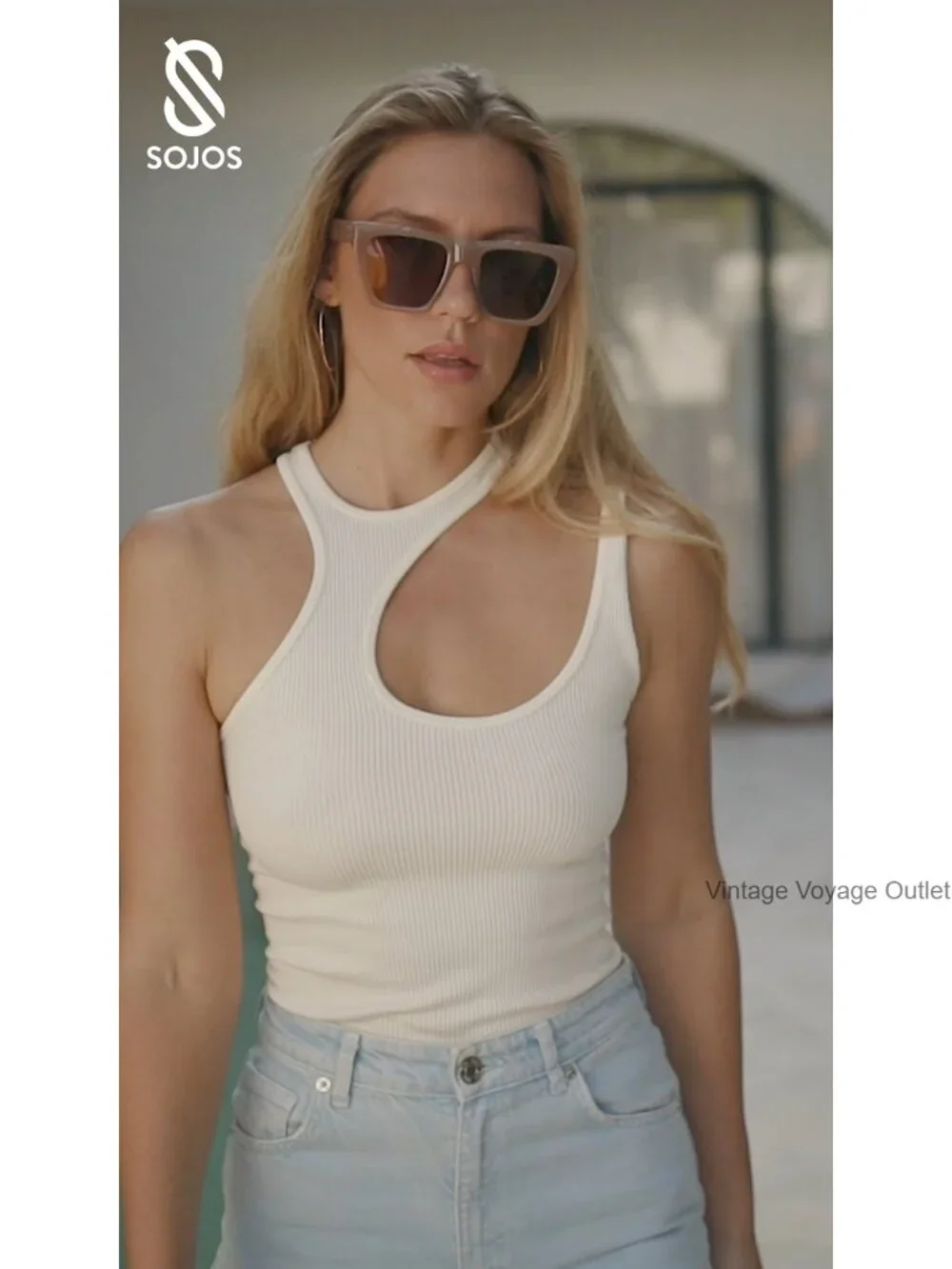Oversized Square Cat Eye Polarized Sunglasses UV400 Protection for Women